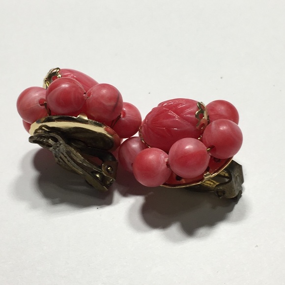 Vintage Cluster Gold Accent Earrings - Picture 6 of 7